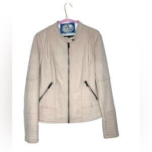 LA Coalition faux suede jacket Sz M Blush pink